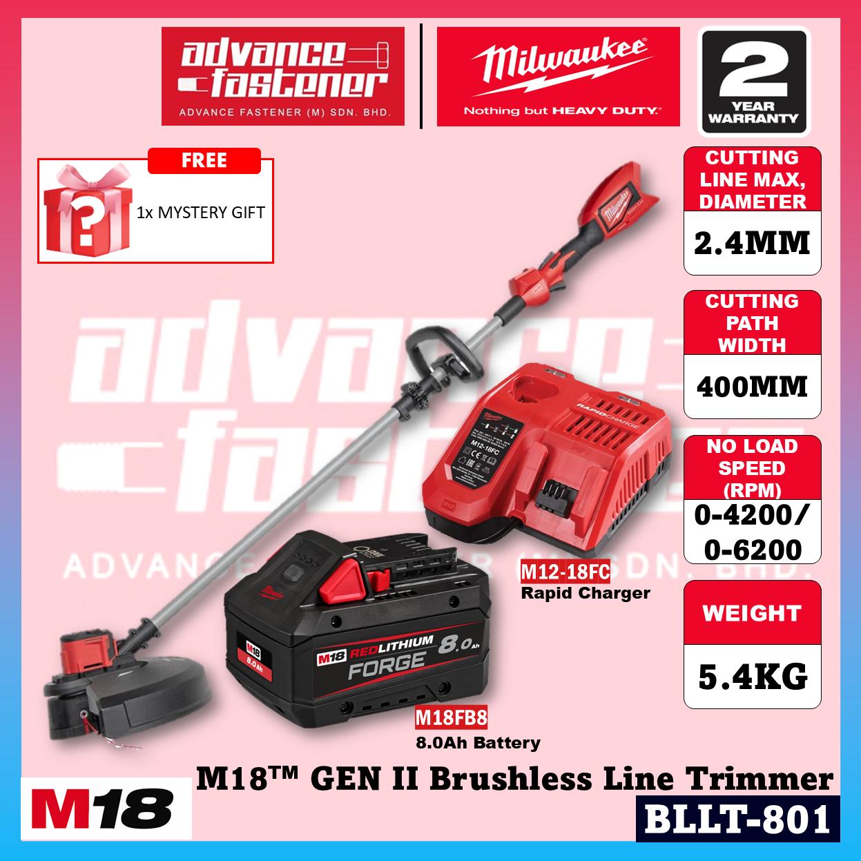 Milwaukee BLLT-801 / BLLT-0 M18 Gen II Brushless Line Trimmer Grass Trimmer