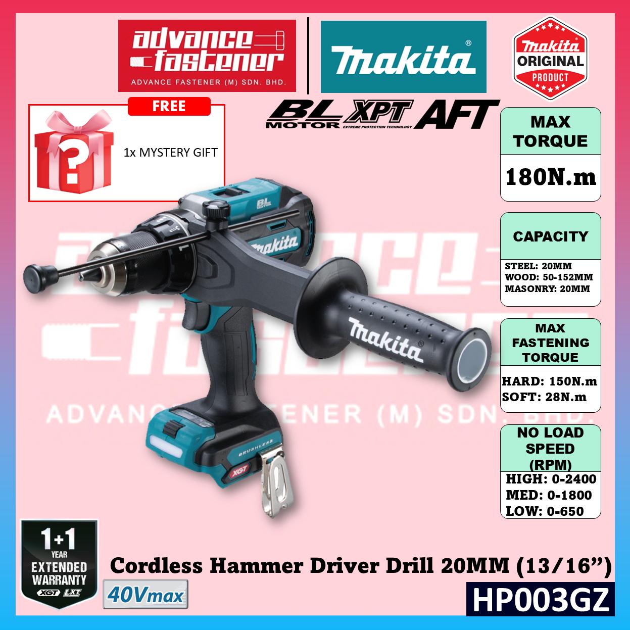 Makita HP003G / HP003GZ 40Vmax Cordless Hammer Driver Drill 20MM (13/16") (Brushless)