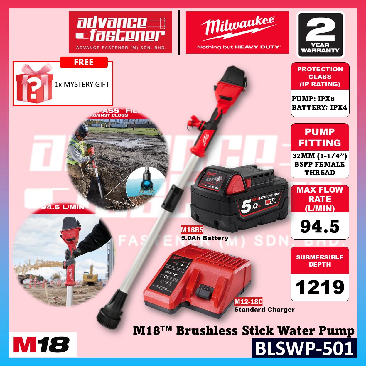 Milwaukee BLSWP-121 / BLSWP-0 M18 Brushless Stick Water Pump