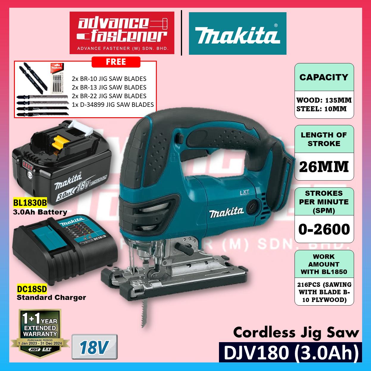 Makita DJV180RFE / DJV180Z 18V Cordless Jig Saw