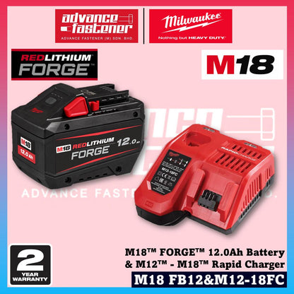 MILWAUKEE M18 Batteries & Charger 3.0Ah 5.0Ah 6.0Ah 8.0Ah 12.0Ah RED-LITHIUM-ION & FORGE Battery