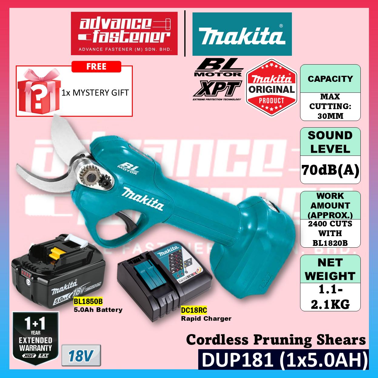 Makita DUP181 / DUP181Z 18V Cordless Pruning Shears (Brushless)