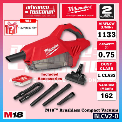 Milwaukee BLCV2-501 / BLCV2-0 M18 Brushless Compact Handheld Vacuum