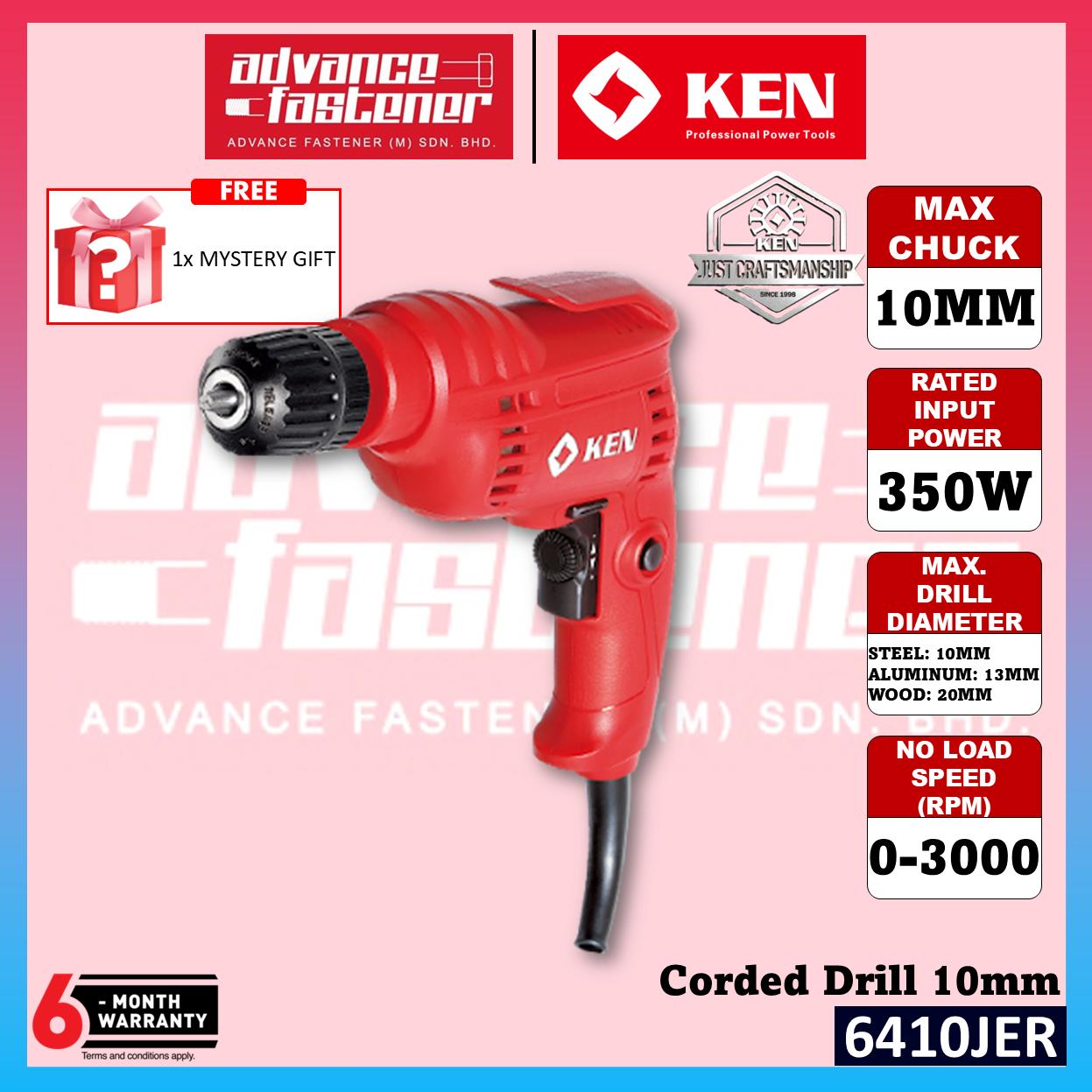 KEN 6410JER Corded Drill 10MM 350W