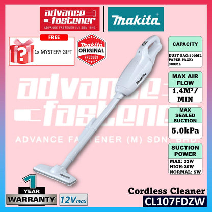 **Special Offer** MAKITA CL107FDWYW / CL107FDZW 12Vmax Cordless Vacuum Cleaner ( CL107 )