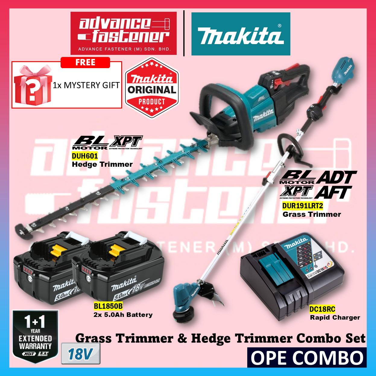 Makita 18V LXT Cordless OPE Combo ( DUR191 18V Brushless Grass Trimmer / DUH601 18V Brushless Hedge Trimmer 600MM (23-5/8") )