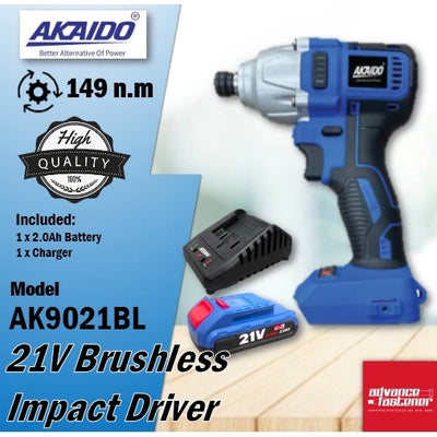 AKAIDO AK9021BL 21V Brushless Impact Driver