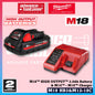 MILWAUKEE M18 Batteries & Charger 3.0Ah 5.0Ah 6.0Ah 8.0Ah 12.0Ah RED-LITHIUM-ION & FORGE Battery