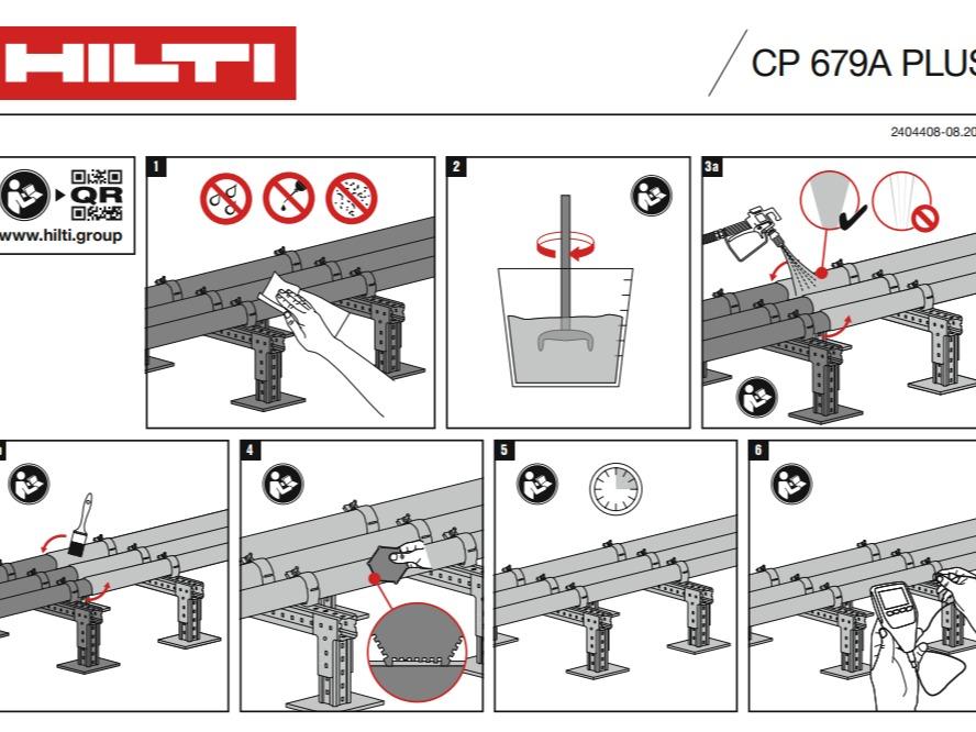 Hilti CP 679A PLUS Fire Protection Cable Coating / Fireseal