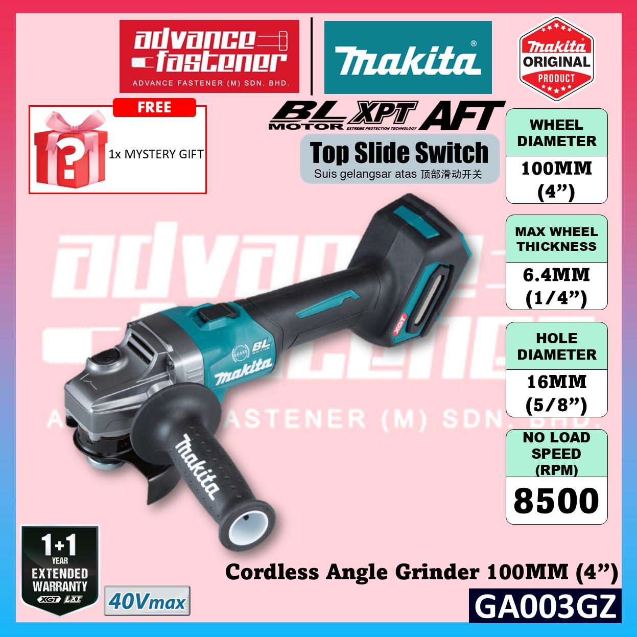 MAKITA GA003GM201 / GA003GD201 / GA003GZ 40Vmax Cordless Angle Grinder 100MM (4")
