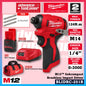 Milwaukee M12 ULTRA GO Brushless Combo Set / BLPDRC M12 Subcompact Brushless Percussion Drill / BLIDRC M12 Subcompact Brushless Impact Driver