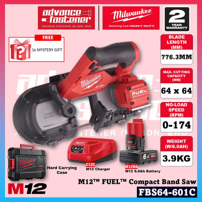 Milwaukee FBS64-601C / FBS64-0C M12 FUEL Compact Band Saw