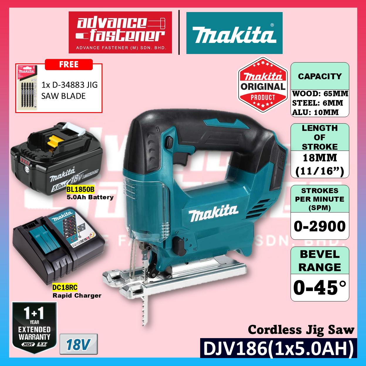 Makita DJV186 / DJV186Z 18V Cordless Jig Saw