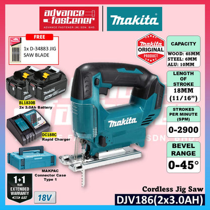 Makita DJV186 / DJV186Z 18V Cordless Jig Saw