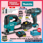 Makita 18V Cordless Combo Set ( DHP482 Cordless Hammer Driver Drill / DJV184 Cordless Jig Saw)
