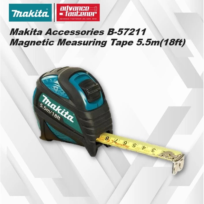 Makita Accessories B-57211 Magnetic Measuring Tape 5.5M (18ft)