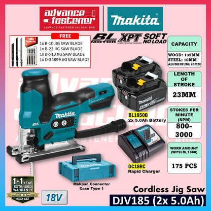 Makita DJV185 / DJV185Z 18V Cordless Jig Saw