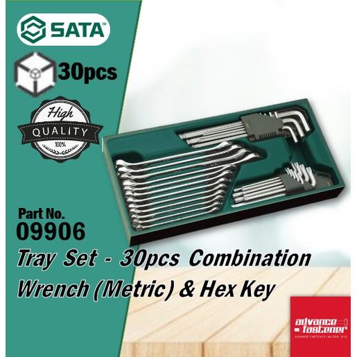 Sata 95121P 140 PCS 5 Drawer Tool Trolley Set (Wrench / Hex Key / Pliers / Screwdriver /  Socket / Striking)