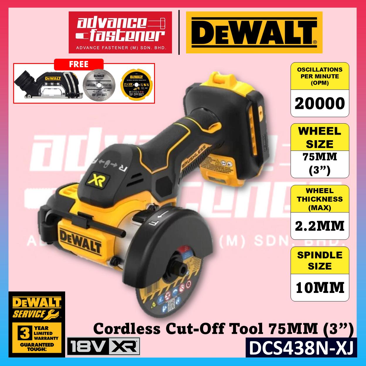DeWalt DCD438N-XJ 18V XR Brushless Cut Off Saw 75mm (3")