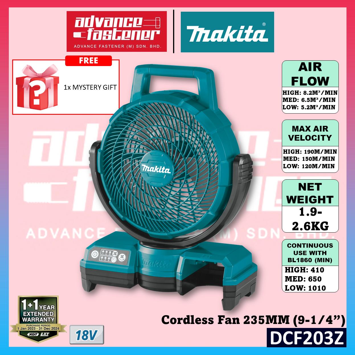 Makita DCF203 / DCF203Z 18V Cordless Fan 235MM (9-1/4")