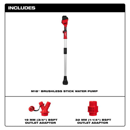 Milwaukee BLSWP-121 / BLSWP-0 M18 Brushless Stick Water Pump