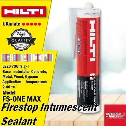 Hilti FS-ONE MAX Firestop Intumescent Sealant 300ml（Small Bottle） 【Firestop sealants and sprays】