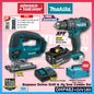 Makita 18V Cordless Combo Set ( DHP482 Cordless Hammer Driver Drill / DJV180 Cordless Jig Saw)