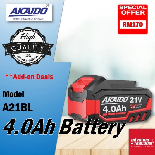 AKAIDO A21BL 4.0Ah Battery
