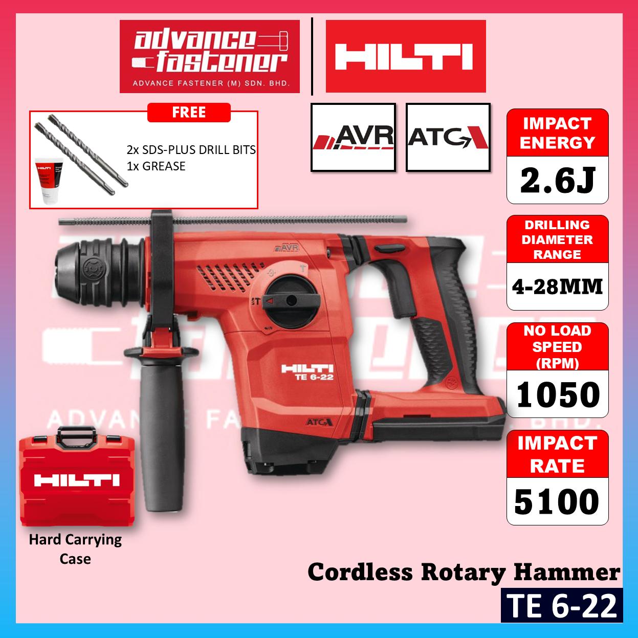 Hilti TE 6-22 Cordless Rotary Hammer