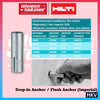 Hilti HKV Drop-in Anchor / Flush Anchor (imperial) 1/4