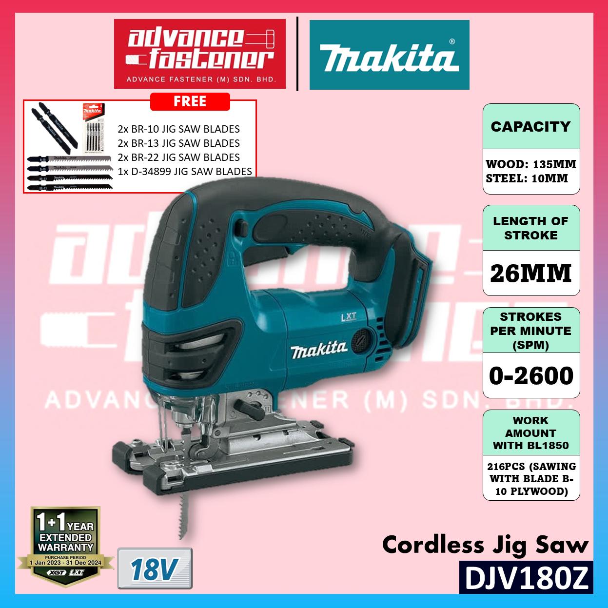 Makita DJV180RFE / DJV180Z 18V Cordless Jig Saw