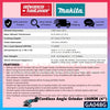 MAKITA GA048GZ 40Vmax Cordless Angle Grinder 100MM (4