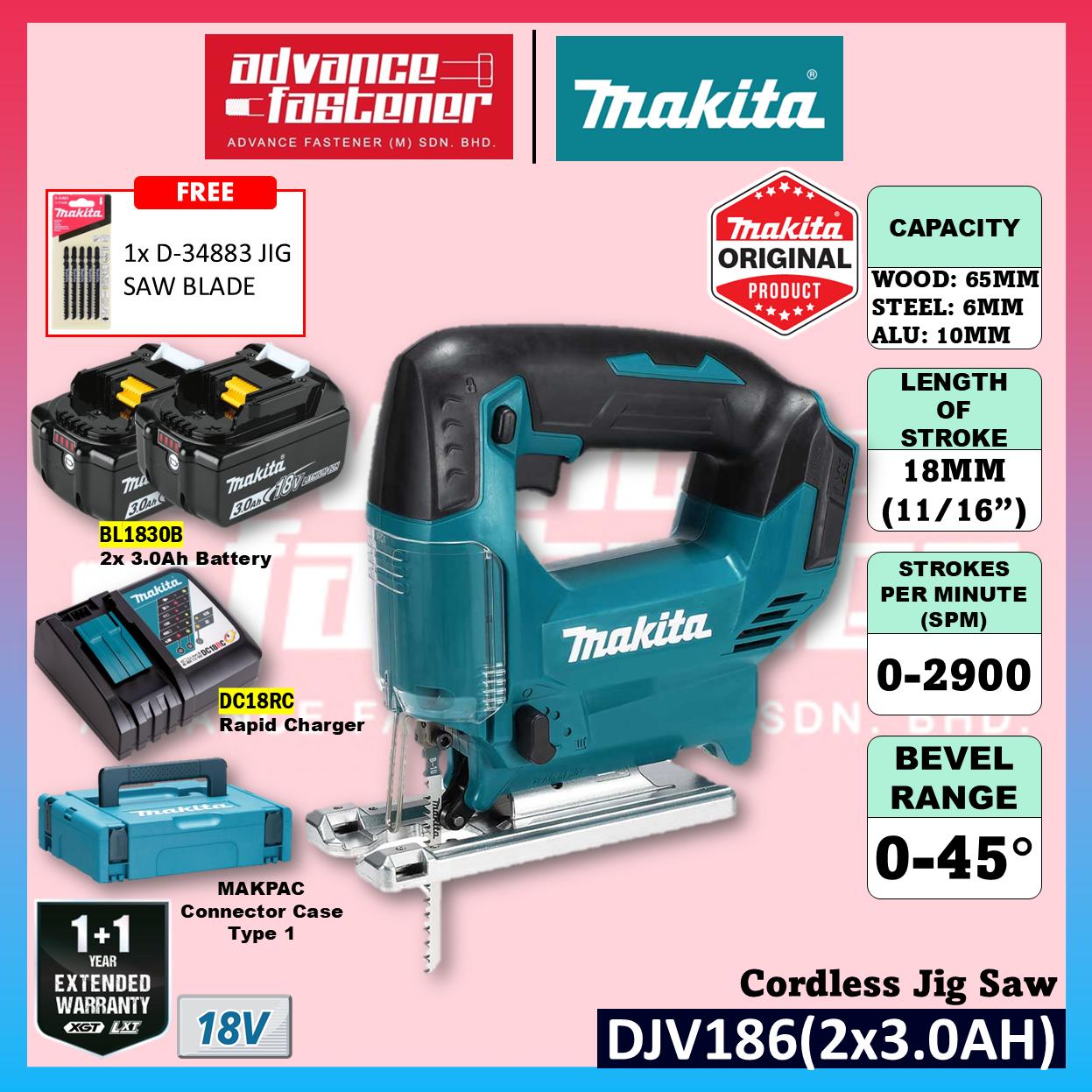 Makita DJV186 / DJV186Z 18V Cordless Jig Saw