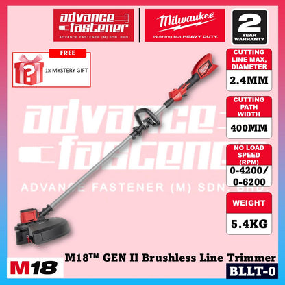Milwaukee BLLT-801 / BLLT-0 M18 Gen II Brushless Line Trimmer Grass Trimmer