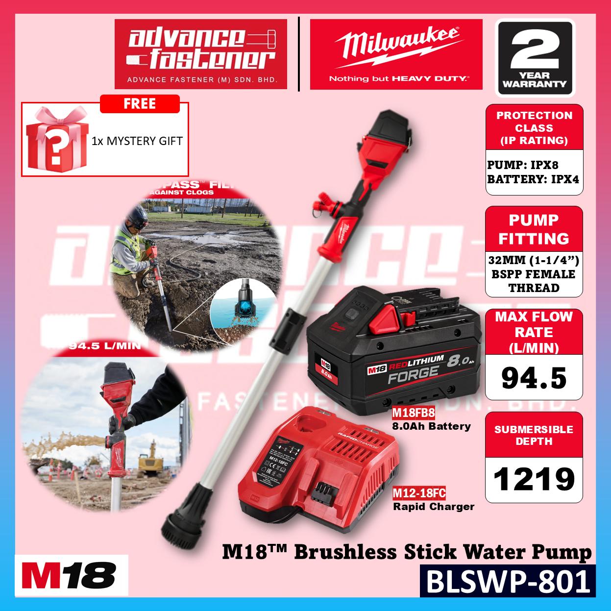 Milwaukee BLSWP-121 / BLSWP-0 M18 Brushless Stick Water Pump