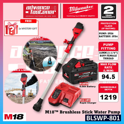Milwaukee BLSWP-121 / BLSWP-0 M18 Brushless Stick Water Pump