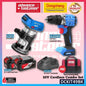 DONG CHENG DCKIT49BK 20V Brushless Cordless Combo Set ( DCMP6 Trimmer / Router + DCJZ2060I Driver / Hammer Drill )
