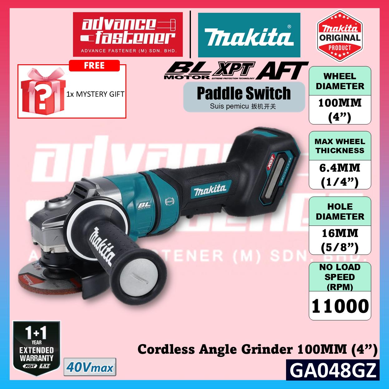 MAKITA GA048GZ 40Vmax Cordless Angle Grinder 100MM (4") ( Paddle Switch )