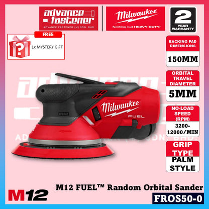 Milwaukee FROS50-401 / FROS50-0 M12 FUEL Random Orbital Sander 5MM
