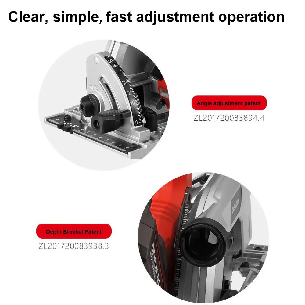 Devon 5419-Li-20 / 5419-Li-20CS185 20V Cordless Circular Saw 185MM (7-1/4")