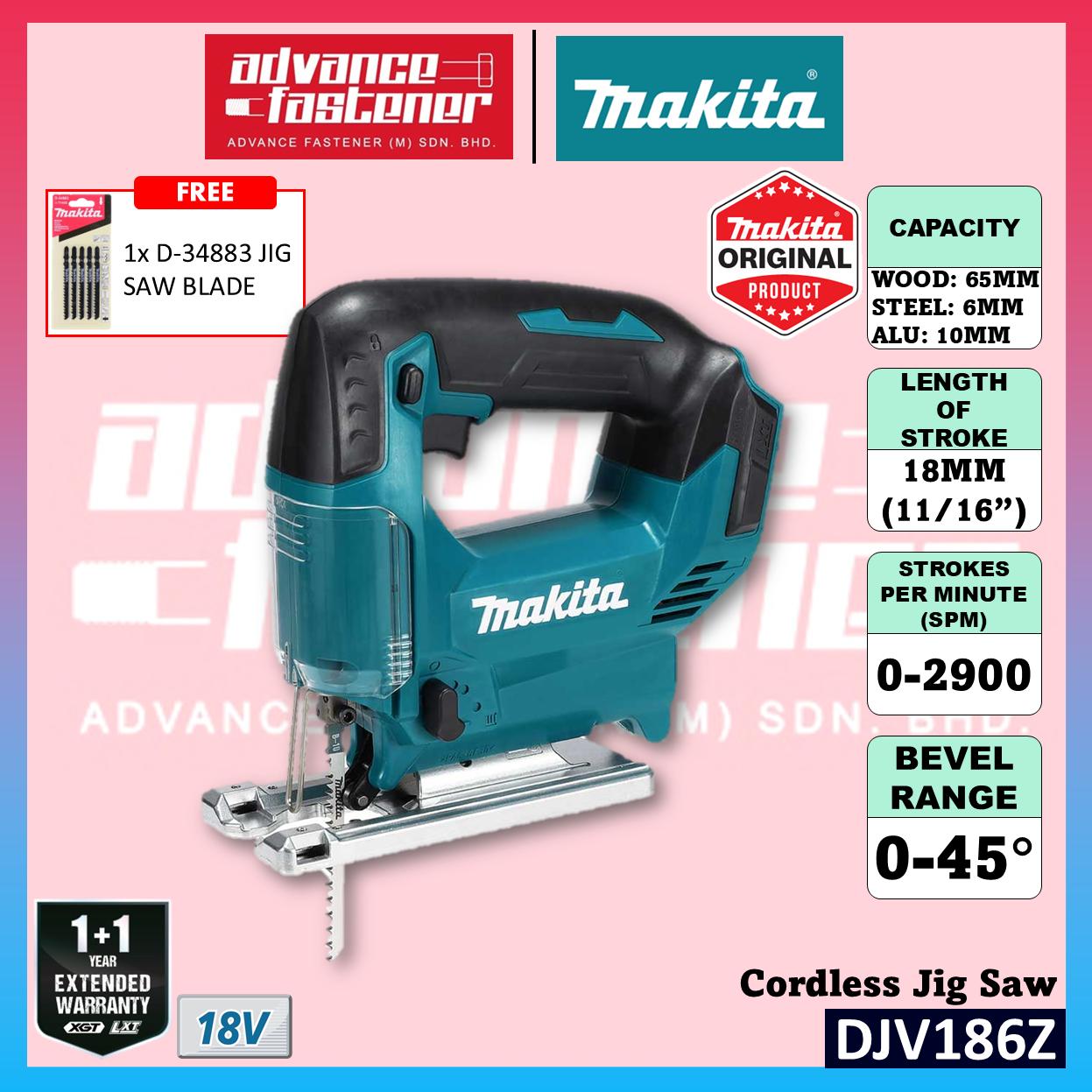 Makita DJV186 / DJV186Z 18V Cordless Jig Saw