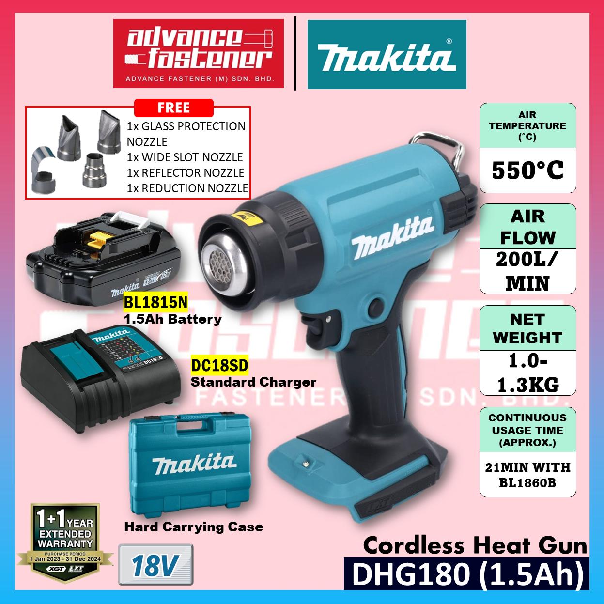 MAKITA DHG180ZK / DHG180 18V Cordless Heat Gun