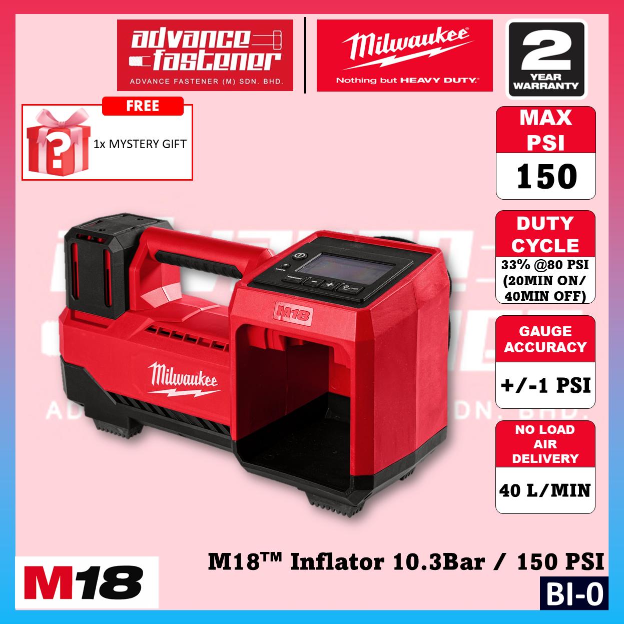 Milwaukee BI-501 / BI-0 M18 Inflator 10.3 Bar / 150 PSI