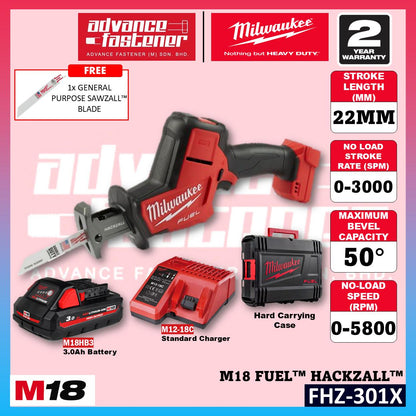 Milwaukee FHZ-501X / FHZ-0 M18 FUEL HACKZALL / Reciprocating Saw