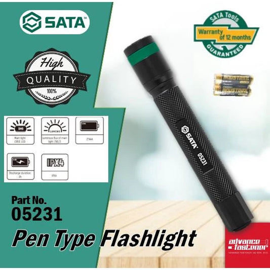 SATA Part No 05231 Pen Type Flashlight 250 Lumens