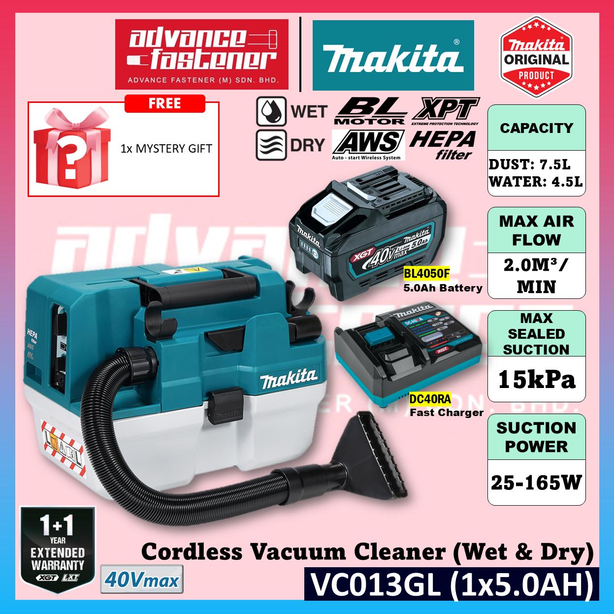 Makita VC013GL / VC013GLZ 40Vmax Cordless Vacuum Cleaner ( Wet & Dry )
