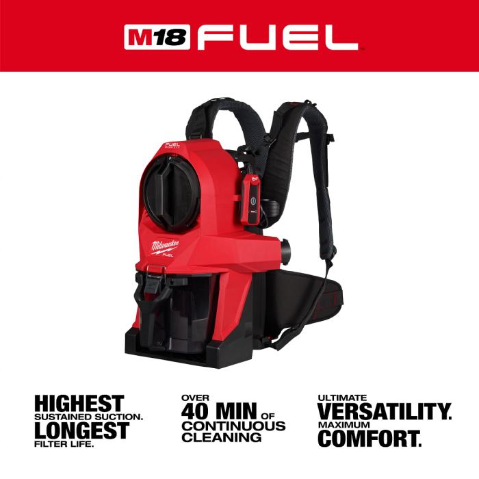 Milwaukee FBPV2-801 / FBPV2-0 M18 FUEL Gen 2 Backpack Vacuum