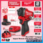 Milwaukee FIW2F12-251B / FIW2F12-0 M12 FUEL Compact Impact Wrench with Friction Ring 1/2" 745N.m