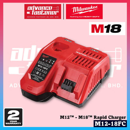 MILWAUKEE M18 Batteries & Charger 3.0Ah 5.0Ah 6.0Ah 8.0Ah 12.0Ah RED-LITHIUM-ION & FORGE Battery