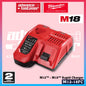MILWAUKEE M18 Batteries & Charger 3.0Ah 5.0Ah 6.0Ah 8.0Ah 12.0Ah RED-LITHIUM-ION & FORGE Battery
